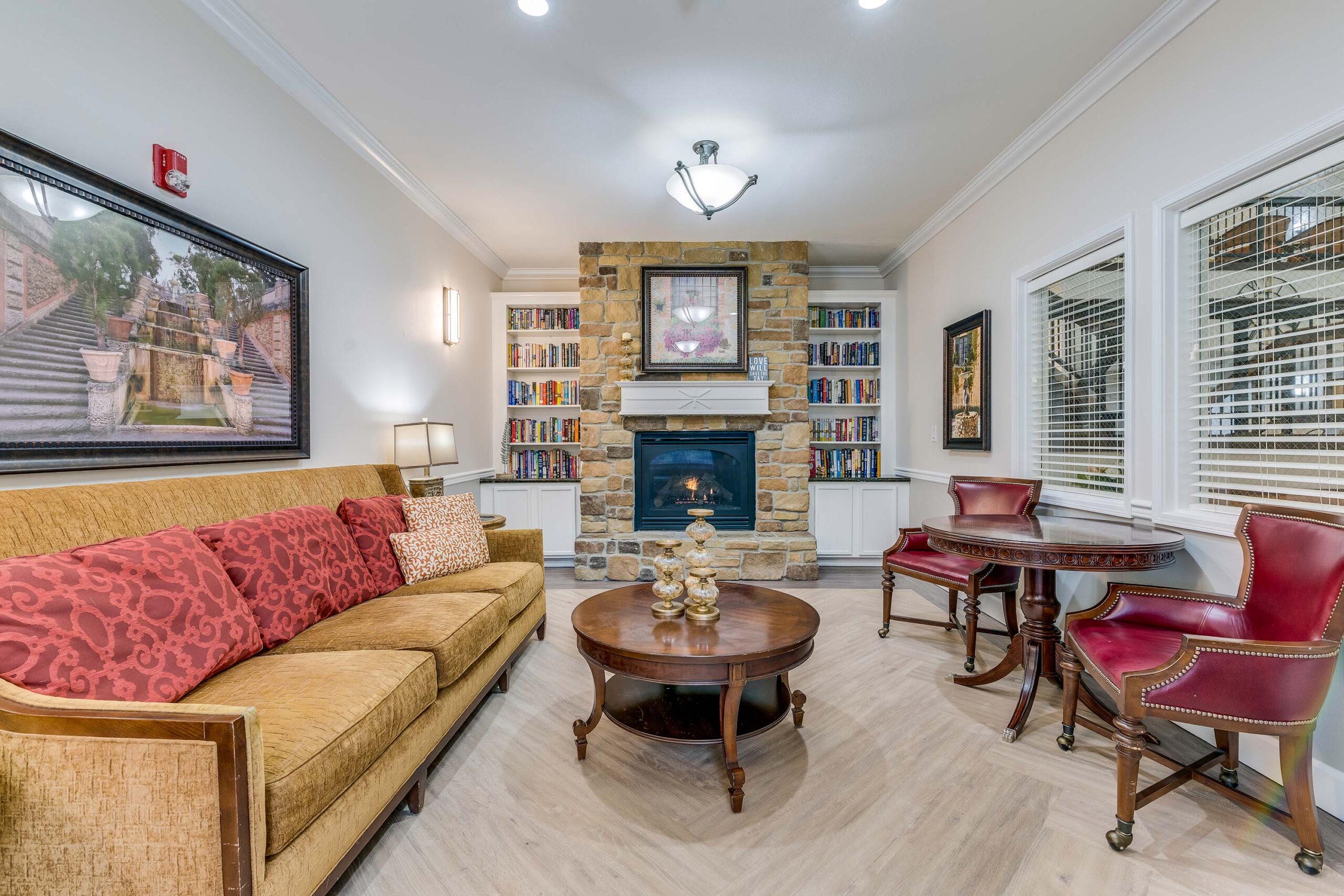 library and common area