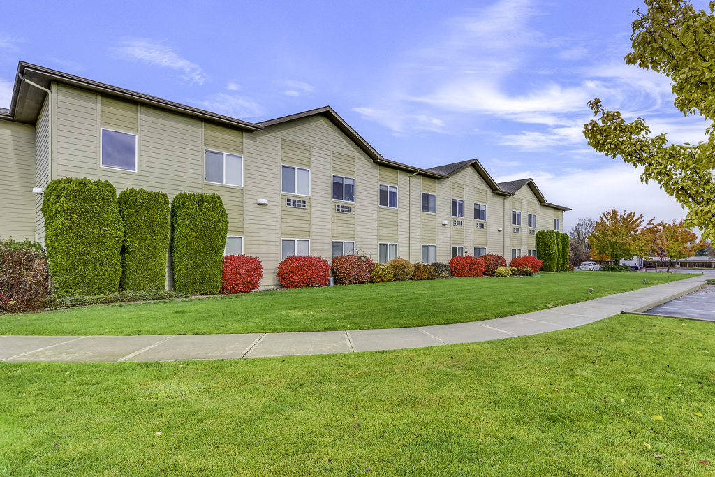 courtyard and walking path